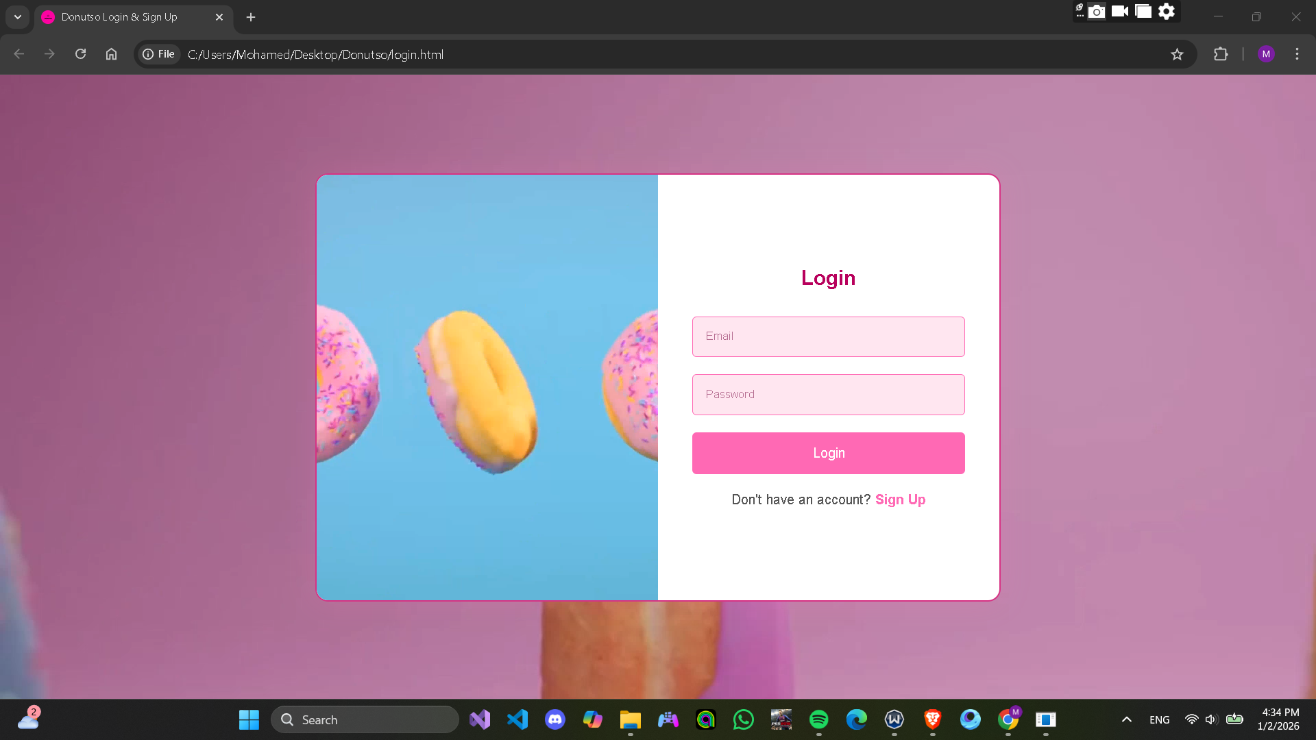 Donutso Online Store